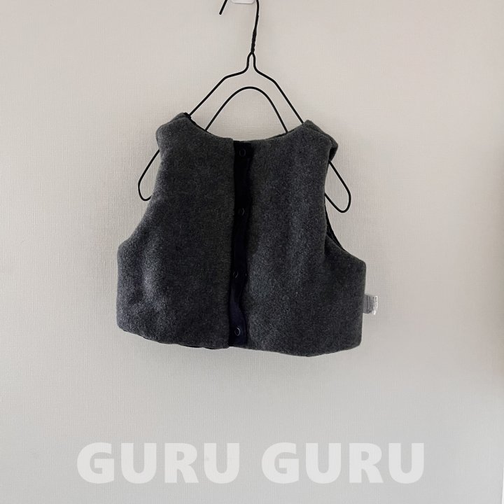 Guru Guru - Korean Baby Fashion - #babylifestyle - Corduroy Vest - 6