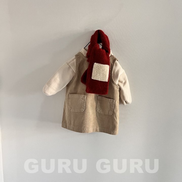 Guru Guru - Korean Baby Fashion - #babyoninstagram - Square Muffler - 5