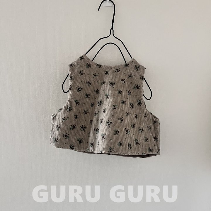 Guru Guru - Korean Baby Fashion - #babyoninstagram - Corduroy Vest - 7