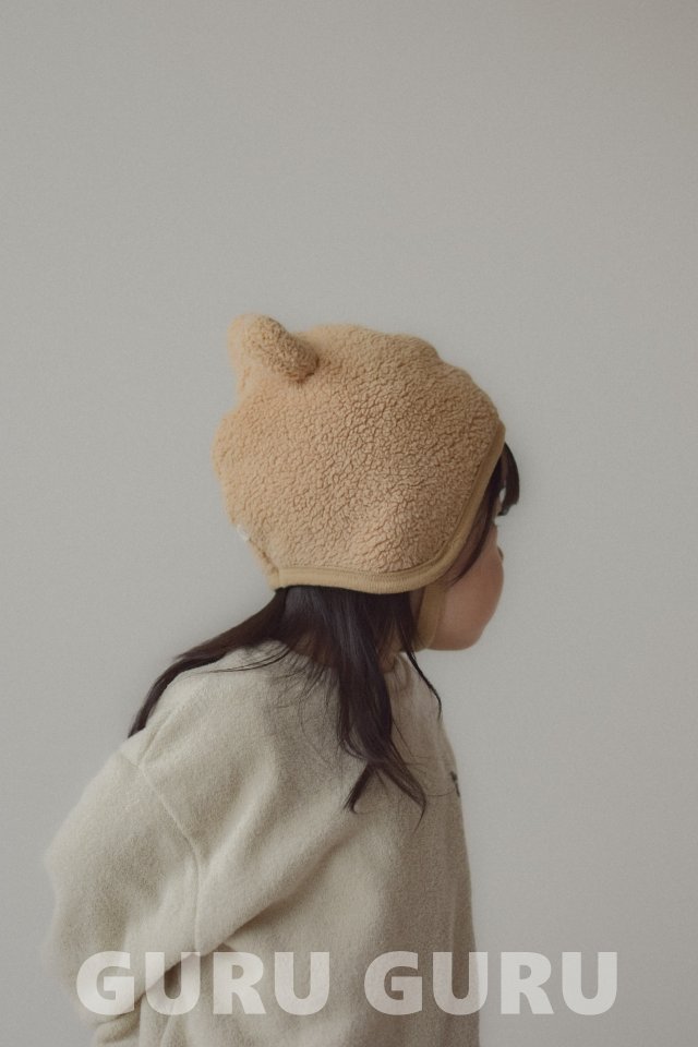 Guru Guru - Korean Baby Fashion - #babyoutfit - Teddy Bear Hat - 5
