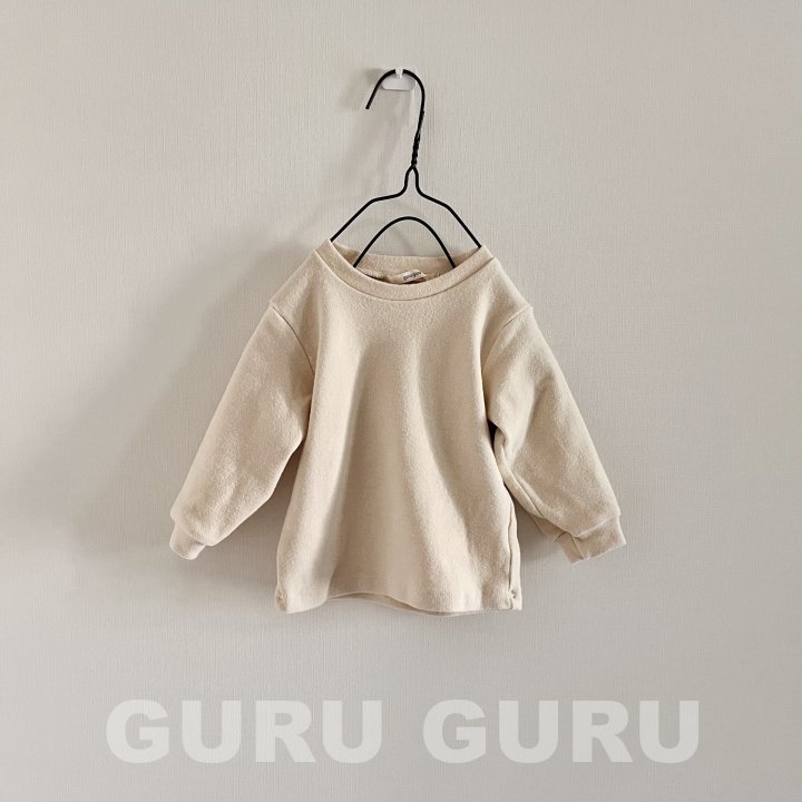 Guru Guru - Korean Baby Fashion - #babyoutfit - Fleece Round Tee