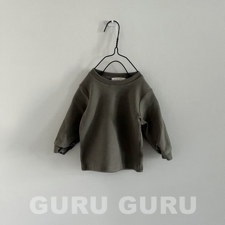 Guru Guru - Korean Baby Fashion - #babyoutfit - Fleece Round Tee - 2