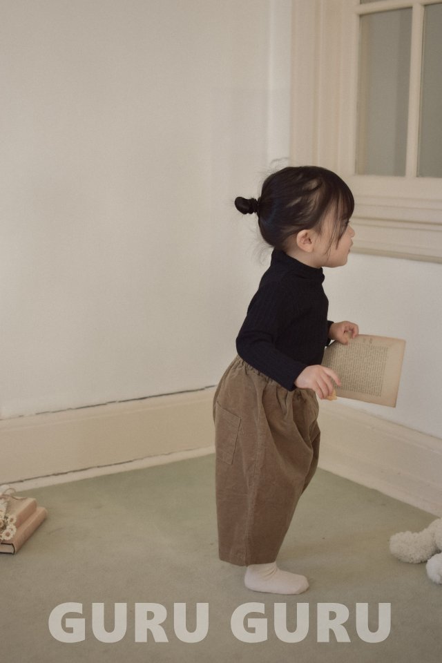 Guru Guru - Korean Baby Fashion - #babyootd - Corduroy Wood Pants - 4