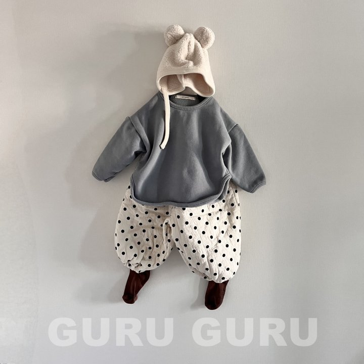 Guru Guru - Korean Baby Fashion - #babyoutfit - Bonding Polka Dot Pants - 4
