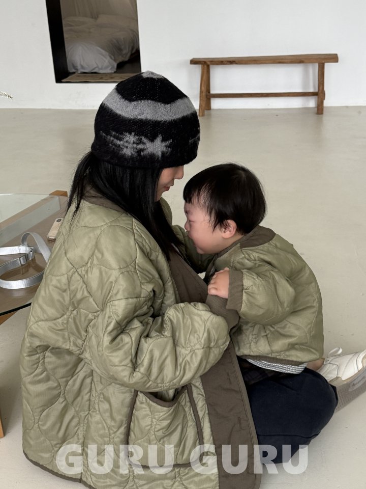 Guru Guru - Korean Baby Fashion - #babyoutfit - Adult Warm Jacket - 10