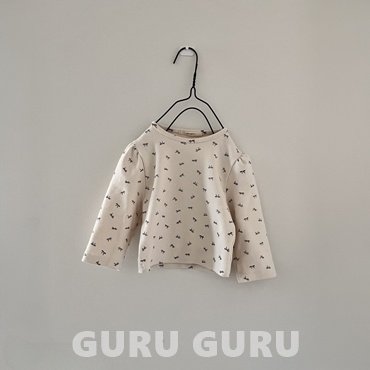 Guru Guru - Korean Baby Fashion - #babywear - Ribbon Puff Tee - 2