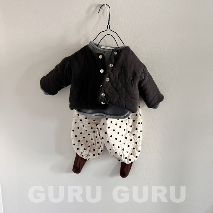 Guru Guru - Korean Baby Fashion - #babywear - Bonding Polka Dot Pants - 5