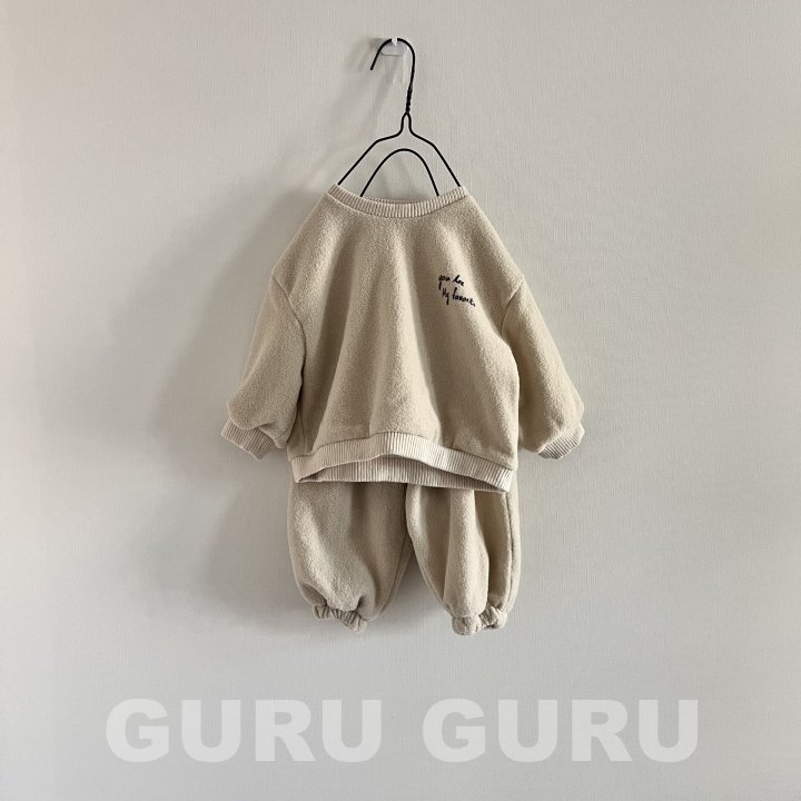 Guru Guru - Korean Baby Fashion - #babywear - Terry Fleece Set - 3
