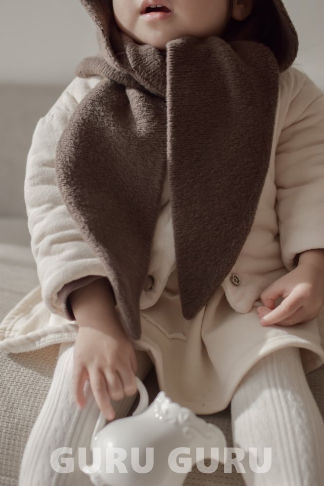 Guru Guru - Korean Baby Fashion - #onlinebabyboutique - Hooded Muffler - 9