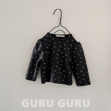 Guru Guru - Korean Baby Fashion - #onlinebabyboutique - Ribbon Puff Tee - 3
