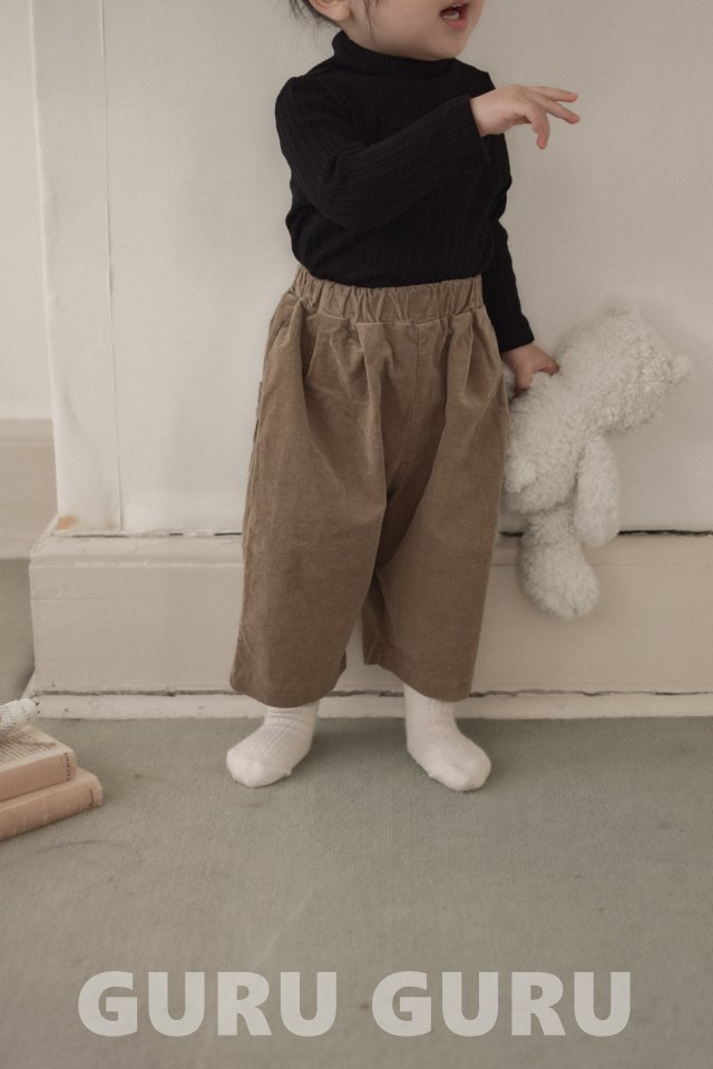Guru Guru - Korean Baby Fashion - #onlinebabyboutique - Corduroy Wood Pants - 7