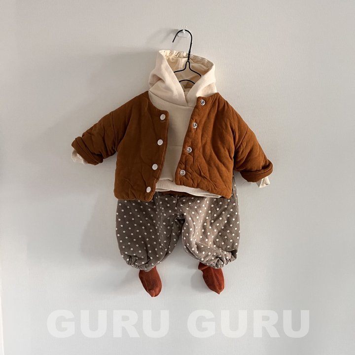 Guru Guru - Korean Baby Fashion - #onlinebabyboutique - Bonding Polka Dot Pants - 6