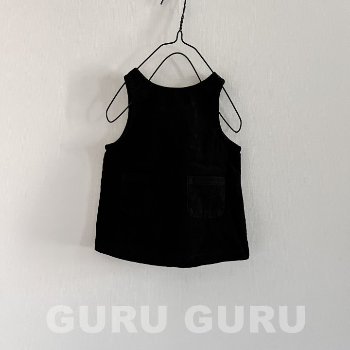 Guru Guru - Korean Baby Fashion - #onlinebabyboutique - Corduroy One-piece - 3