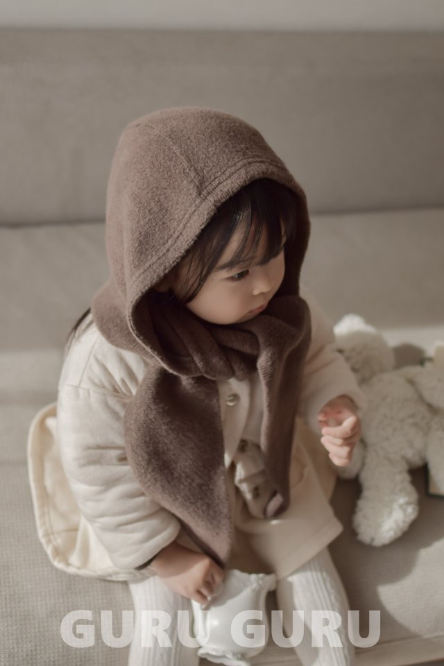 Guru Guru - Korean Baby Fashion - #onlinebabyshop - Hooded Muffler - 10