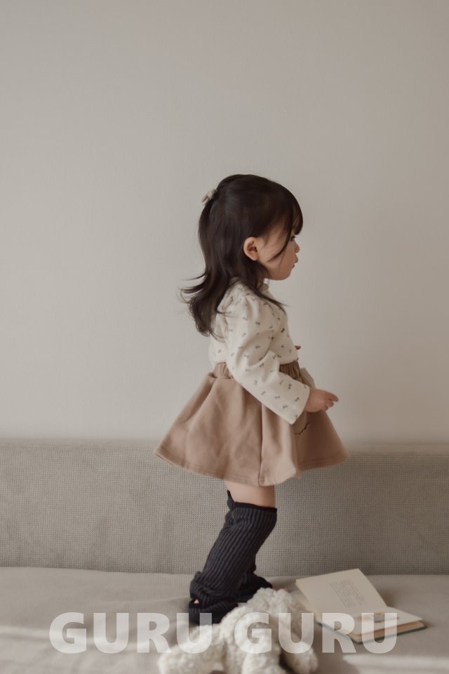 Guru Guru - Korean Baby Fashion - #onlinebabyboutique - Ribbon Puff Tee - 4
