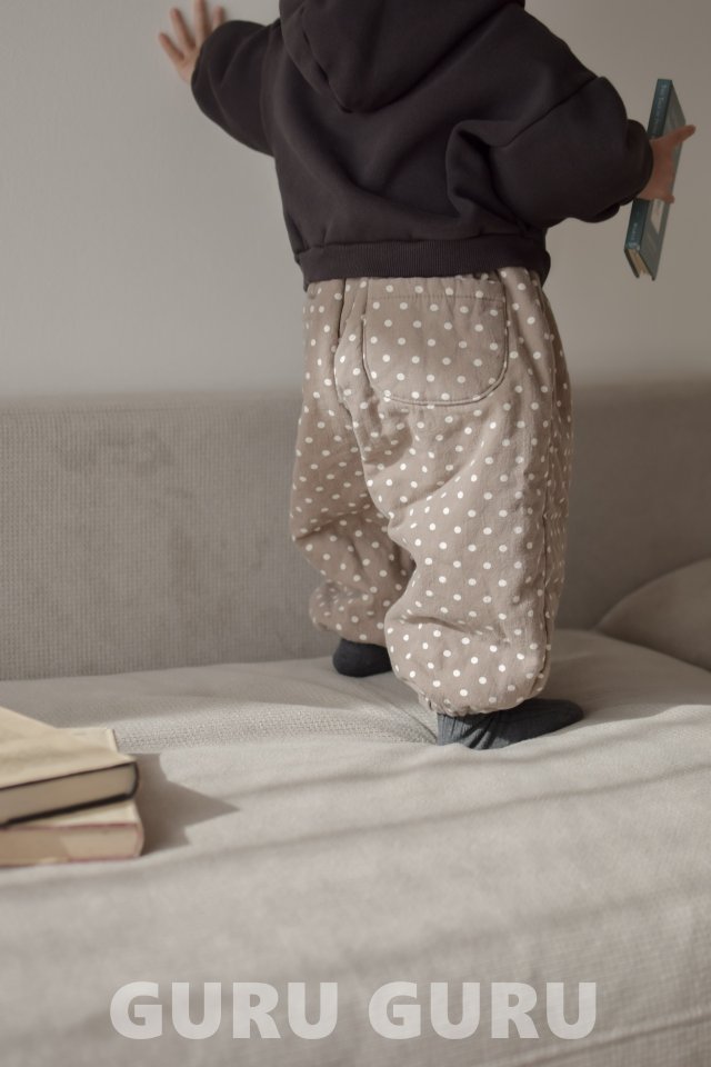 Guru Guru - Korean Baby Fashion - #smilingbaby - Bonding Polka Dot Pants - 8