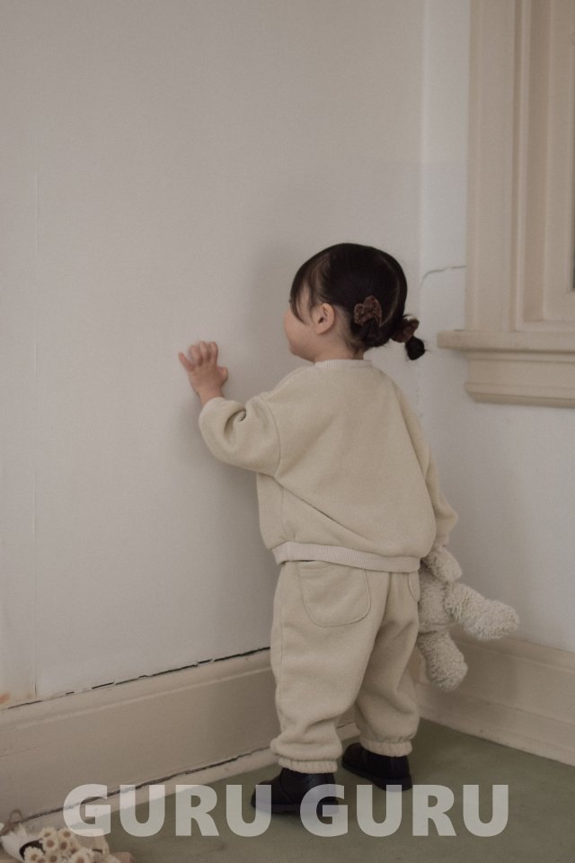 Guru Guru - Korean Baby Fashion - #smilingbaby - Terry Fleece Set - 6