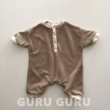 Guru Guru - Korean Baby Fashion - #smilingbaby - Fleece Romper - 2