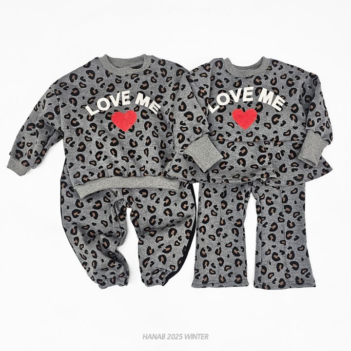 Hanab - Korean Children Fashion - #littlefashionista - Leopard Love Me Set