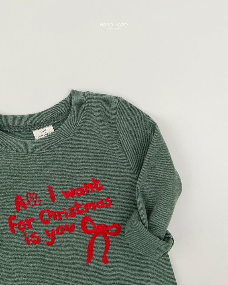 Haro Haro - Korean Children Fashion - #Kfashion4kids - Christmas Slim Fleece Tee - 9