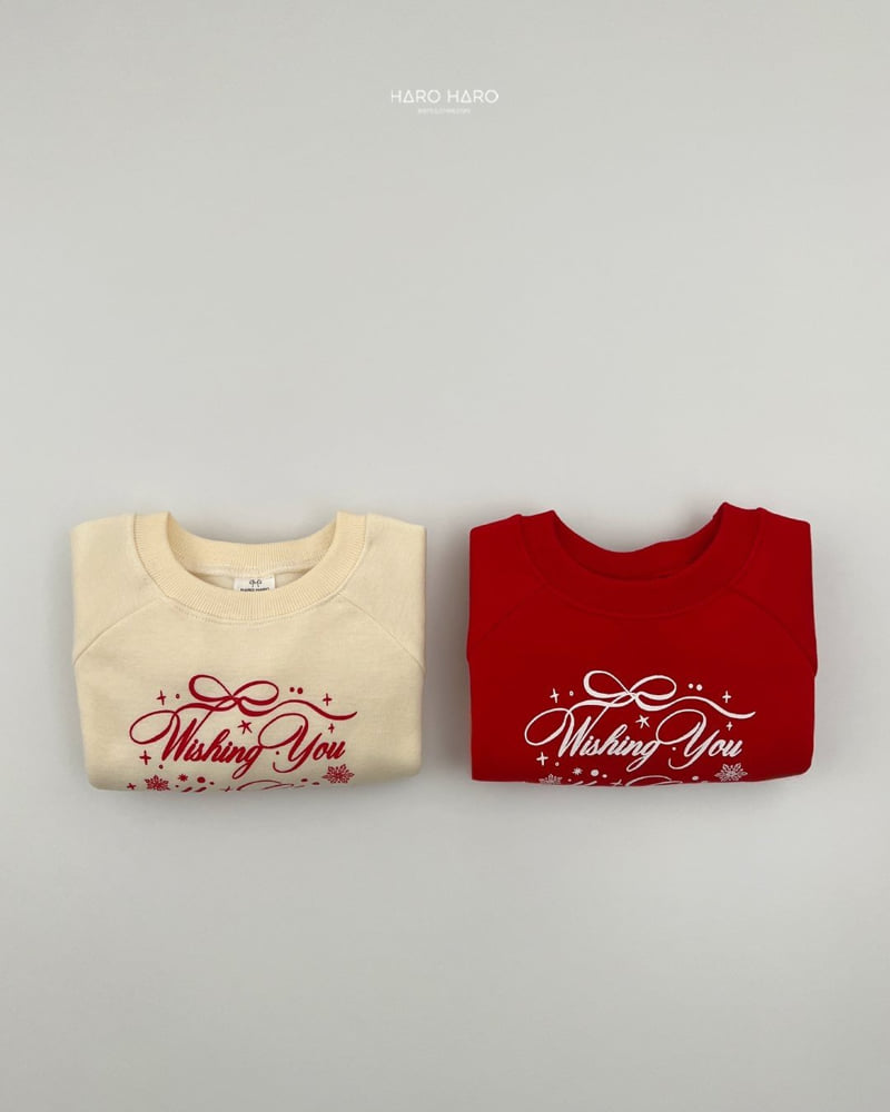 Haro Haro - Korean Children Fashion - #discoveringself - Wishing You Fleece Sweatshirt - 6