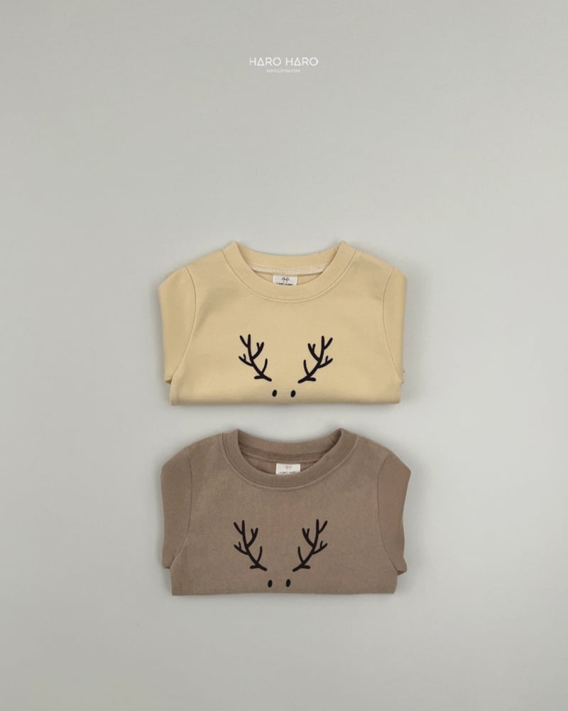 Haro Haro - Korean Children Fashion - #fashionkids - Rudolph Slim Fleece Tee - 6