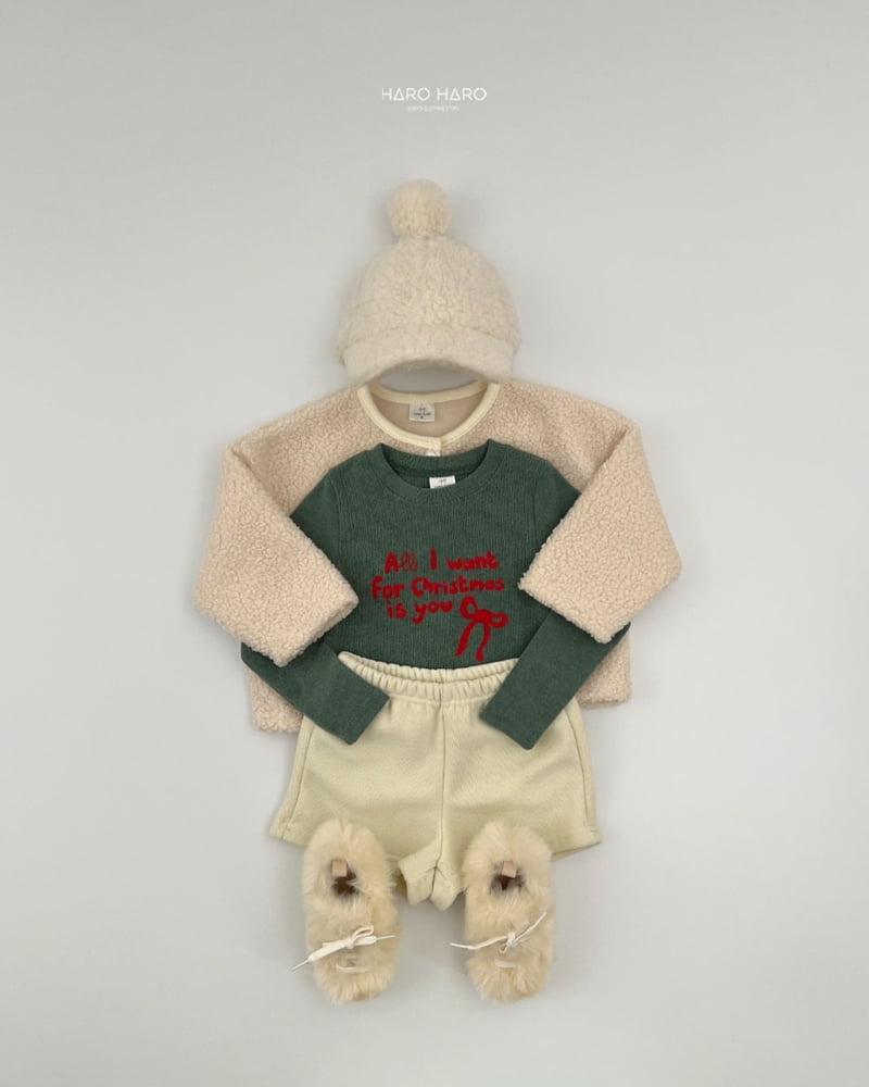 Haro Haro - Korean Children Fashion - #magicofchildhood - Christmas Slim Fleece Tee - 11