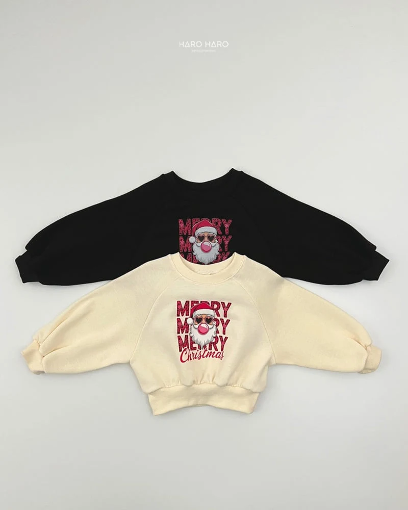 Haro Haro - Korean Children Fashion - #minifashionista - Bubble Santa Fleece Sweatshirt - 2