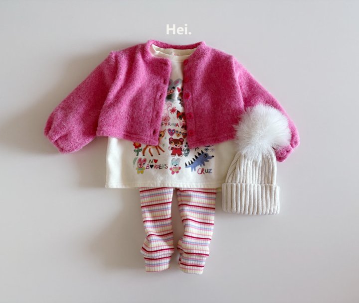Hei - Korean Children Fashion - #designkidswear - Animal Long Tee - 12