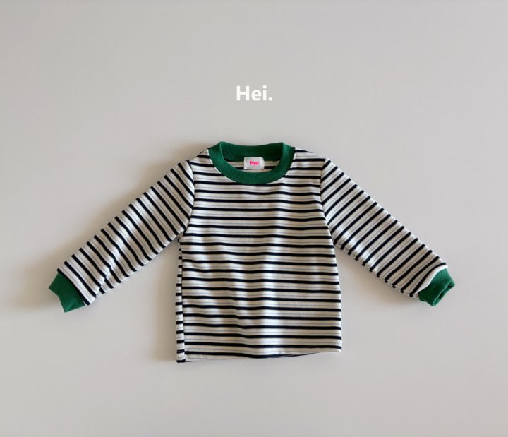 Hei - Korean Children Fashion - #kidsshorts - Color Stripe Tee - 2