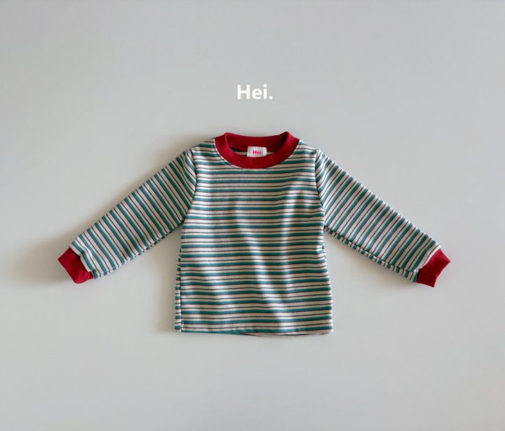 Hei - Korean Children Fashion - #littlefashionista - Color Stripe Tee - 6