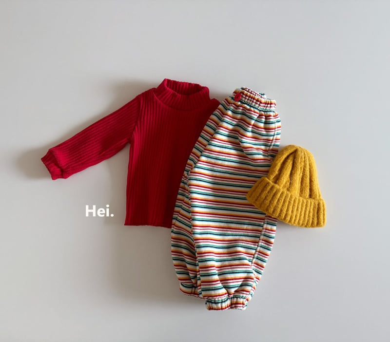 Hei - Korean Children Fashion - #minifashionista - Rib Half Turtleneck Tee - 9