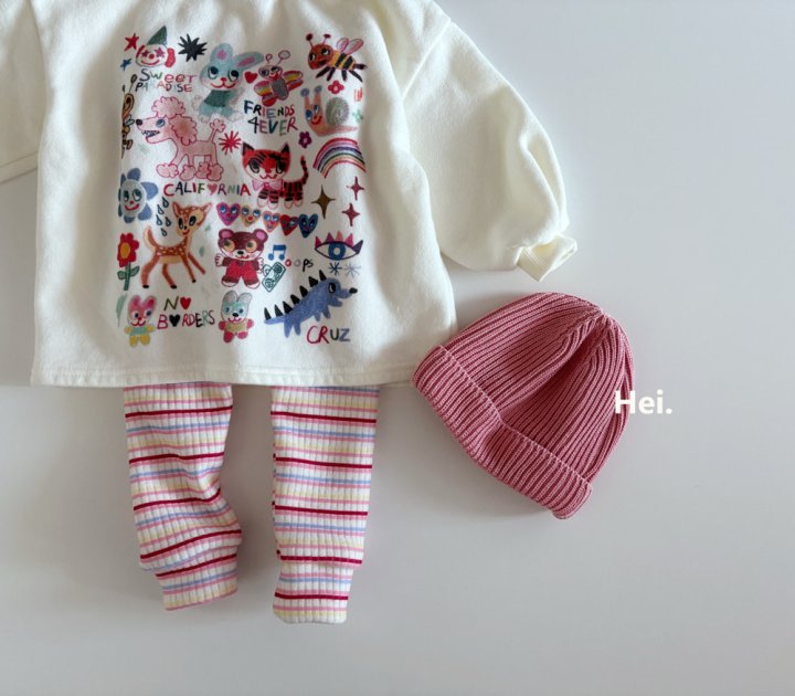 Hei - Korean Children Fashion - #stylishchildhood - Animal Long Tee - 9