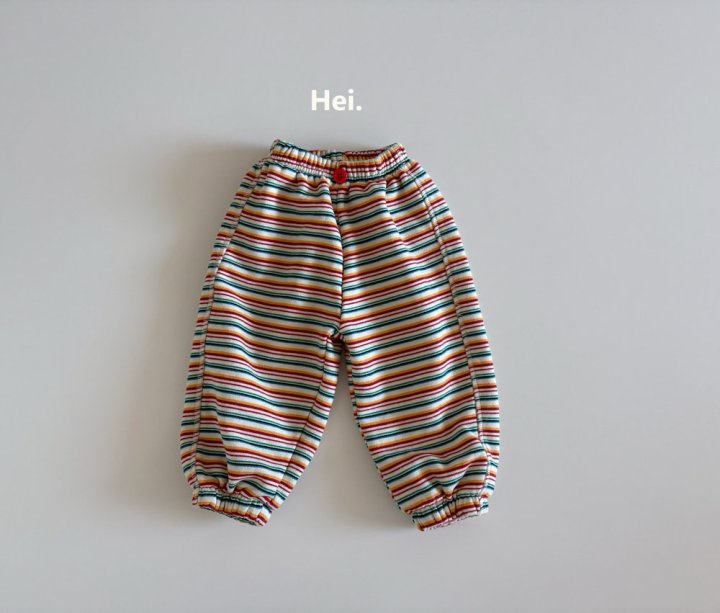Hei - Korean Children Fashion - #todddlerfashion - Rainbow Jogger Pants - 3