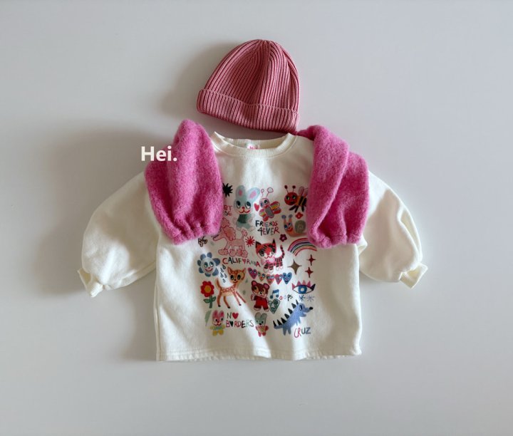 Hei - Korean Children Fashion - #toddlerclothing - Animal Long Tee - 8