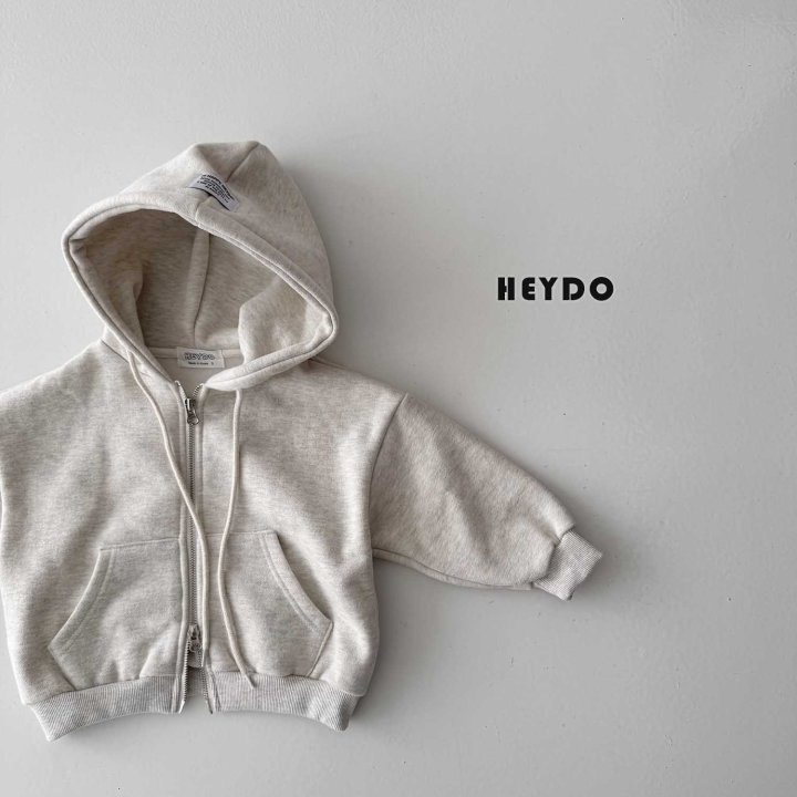 Heydo - Korean Children Fashion - #Kfashion4kids - Label Hood Zip-Up - 5