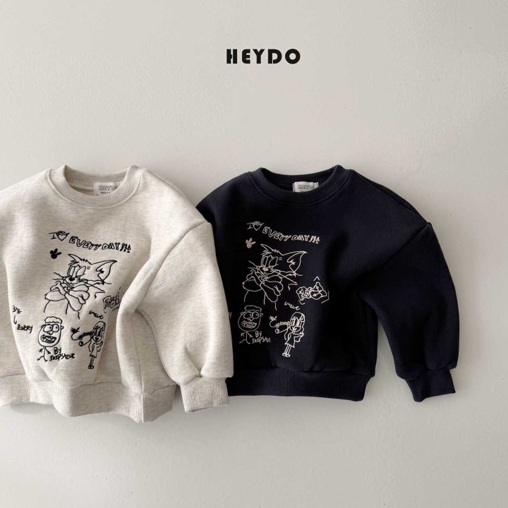 Heydo - Korean Children Fashion - #Kfashion4kids - Cat Embroidery Sweatshirt - 2