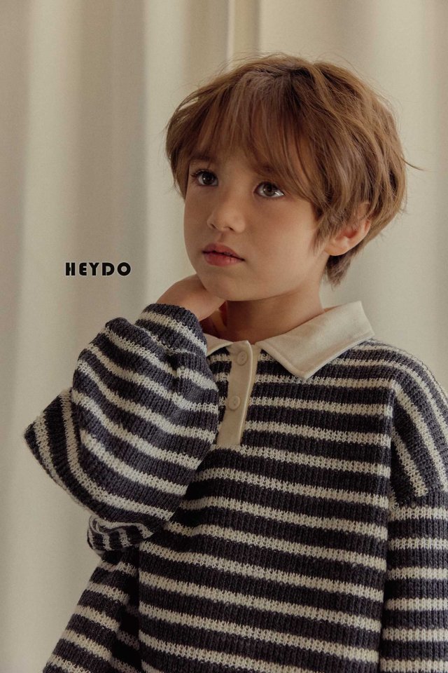 Heydo - Korean Children Fashion - #Kfashion4kids - Knit Stripe Tee - 8