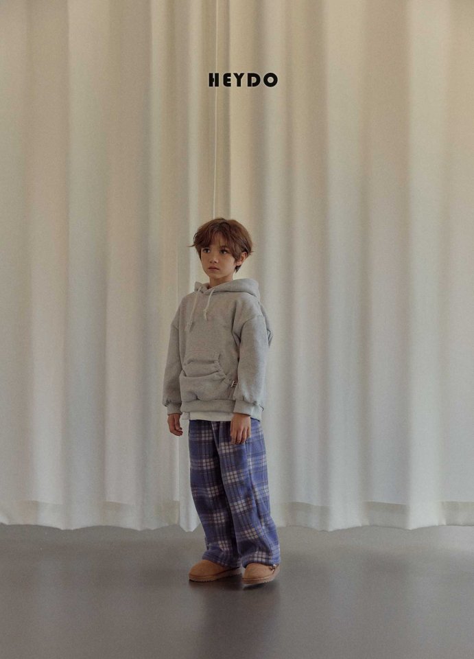 Heydo - Korean Children Fashion - #Kfashion4kids - Check Fleece Pants - 11