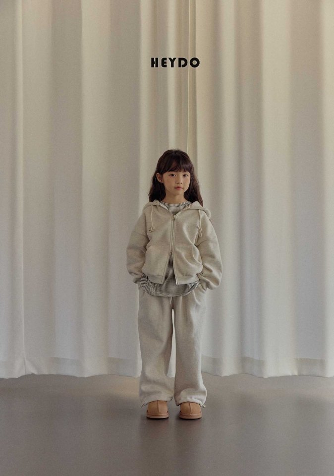 Heydo - Korean Children Fashion - #childofig - Label Hood Zip-Up - 10