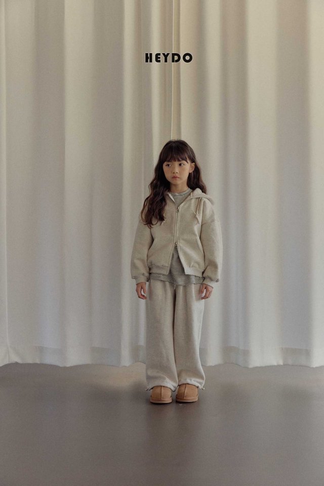 Heydo - Korean Children Fashion - #childofig - Label Hood Zip-Up - 11