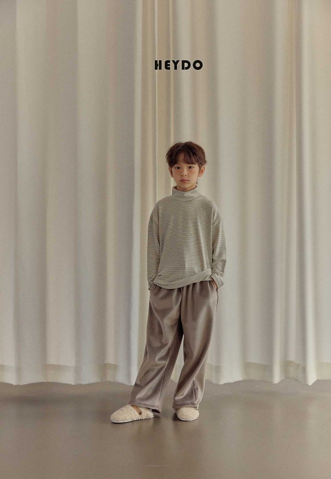 Heydo - Korean Children Fashion - #childofig - Wool Stripe Turtleneck Tee - 12