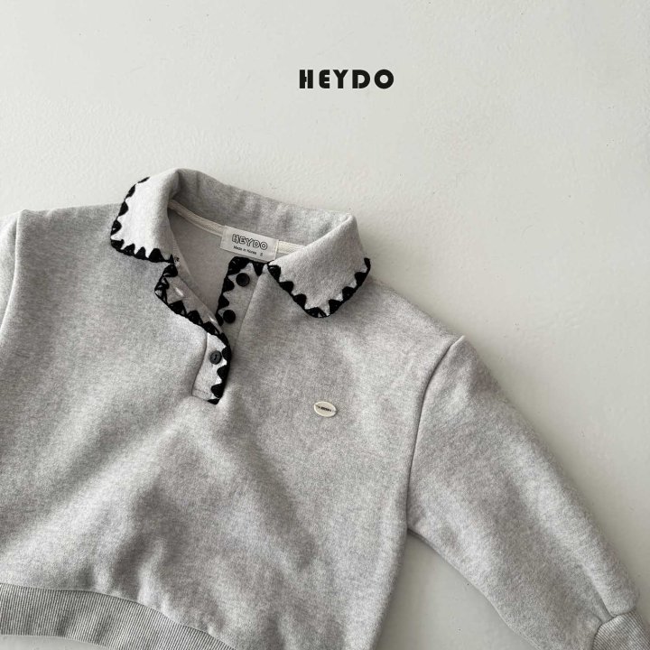 Heydo - Korean Children Fashion - #childofig - Mellow Collar Sweatshirt - 5