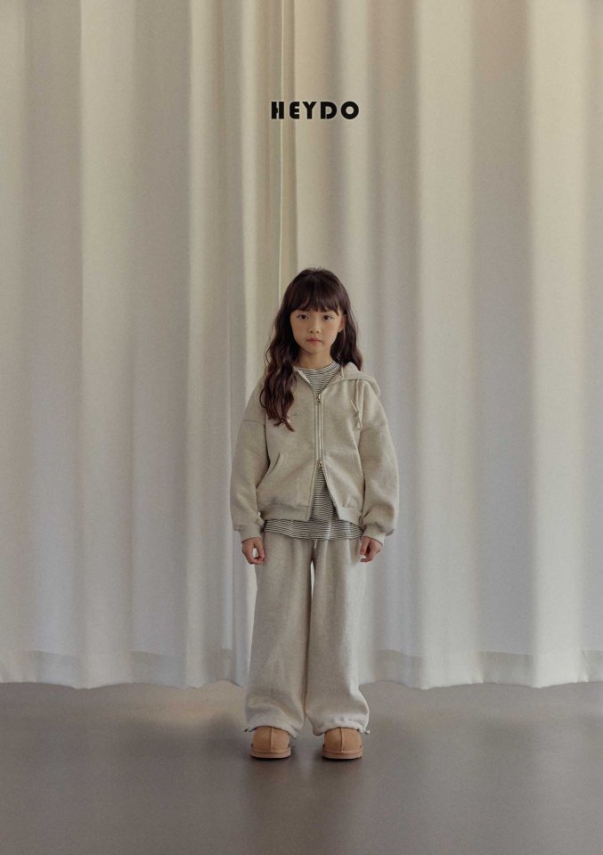 Heydo - Korean Children Fashion - #childrensboutique - Label Hood Zip-Up - 12