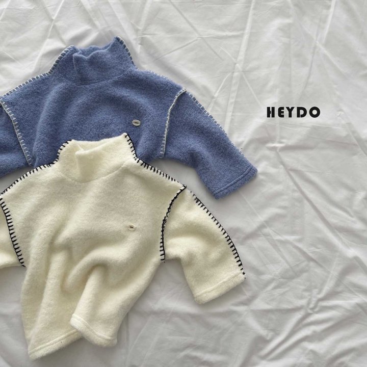 Heydo - Korean Children Fashion - #childrensboutique - Fluffy Turtleneck Knit Tee - 5
