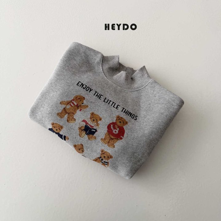 Heydo - Korean Children Fashion - #childrensboutique - Bear Turtleneck Sweatshirt