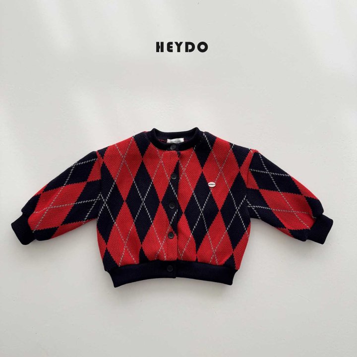 Heydo - Korean Children Fashion - #childrensboutique - Argyle Knit Cardigan - 5