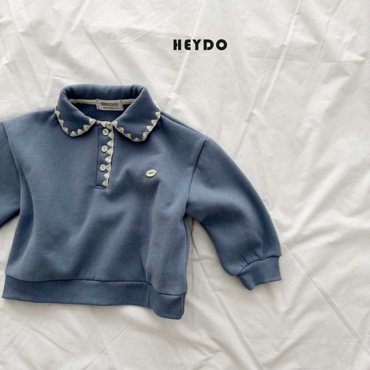 Heydo - Korean Children Fashion - #childrensboutique - Mellow Collar Sweatshirt - 7