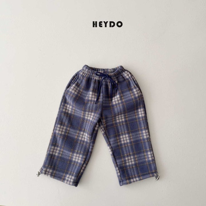 Heydo - Korean Children Fashion - #childofig - Check Fleece Pants - 4