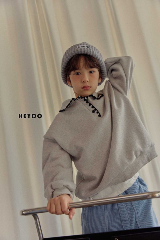 Heydo - Korean Children Fashion - #designkidswear - Mellow Collar Sweatshirt - 8